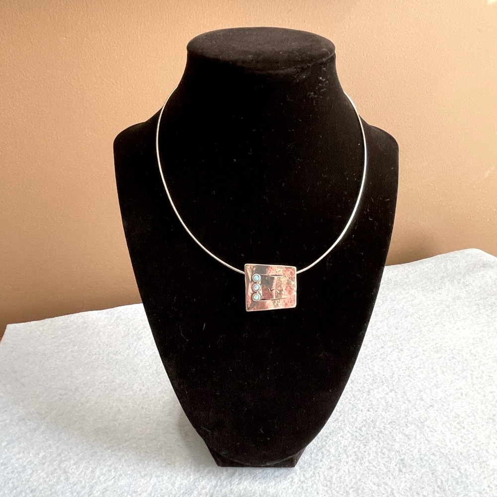 Silpada Sterling Silver Lab-Created Opal Pendant